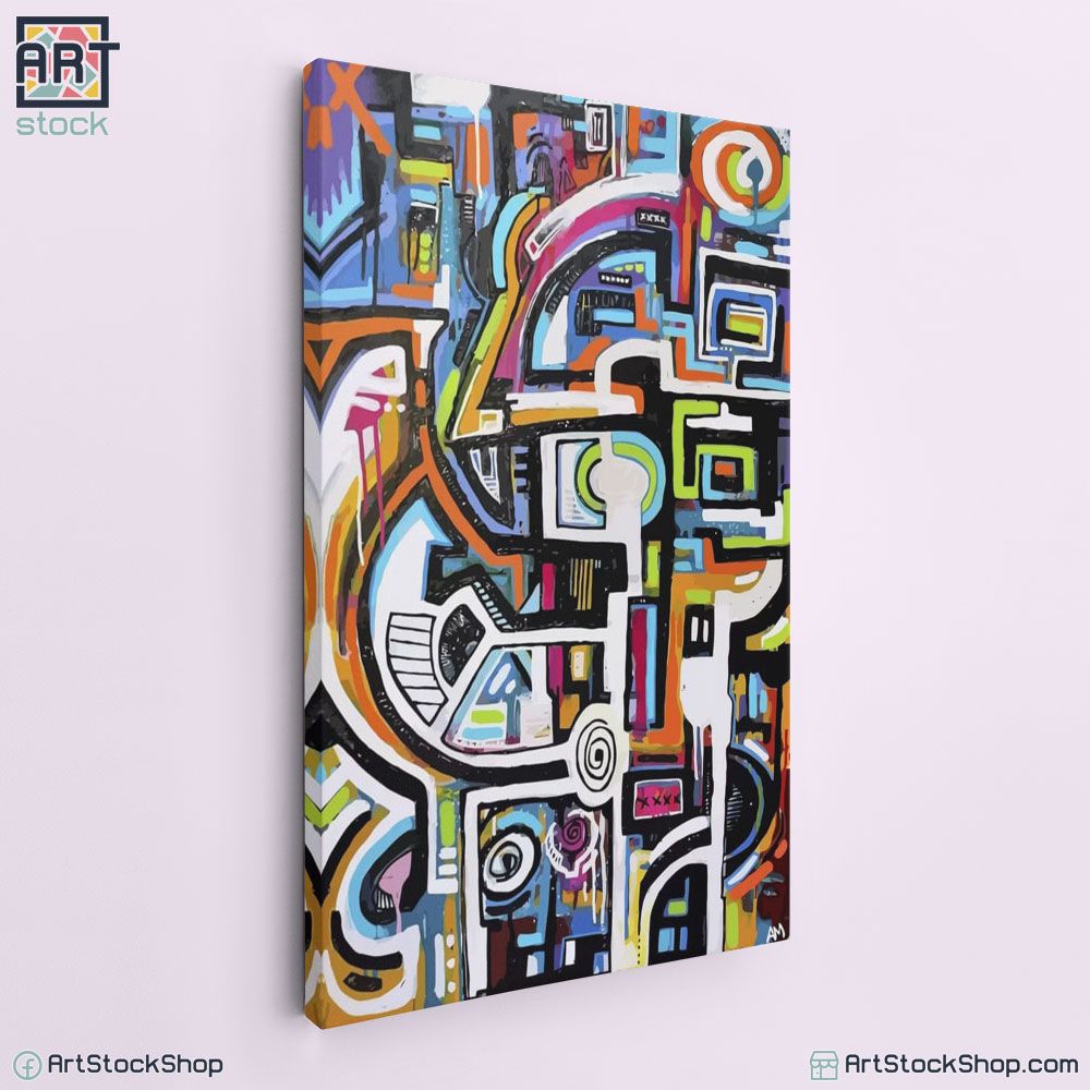 تابلوه تجريدى مودرن ملئ بالالوان تابلوه تجريدى مودرن ملئ بالالوان