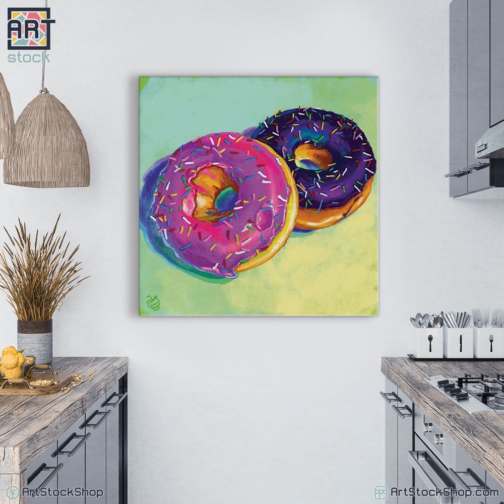 لوحات مودرن لحائط المطبخ - دونتس