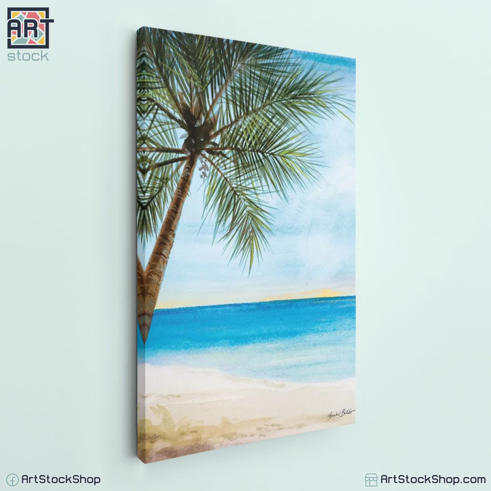 لوحة حائط نخله على الشاطئ