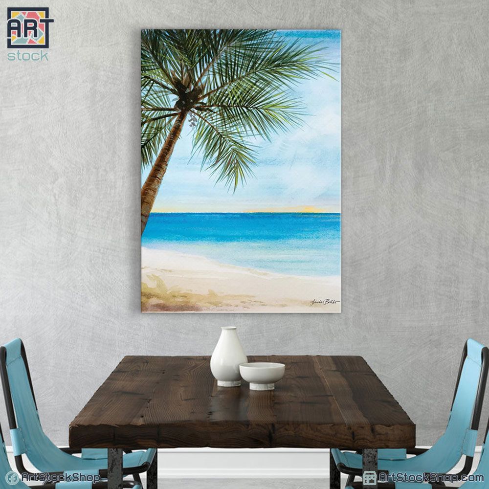 تابلوه مودرن نخله على البحر